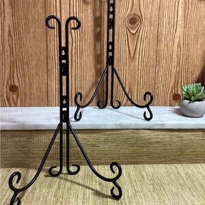 Elegant Black Metal Display Stand
